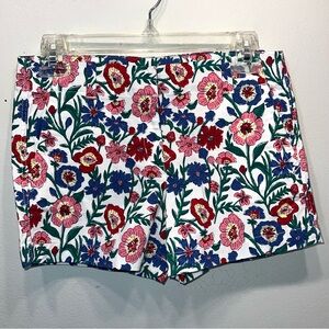 Vineyard Vines Girls Bright Floral Shorts Sz 12